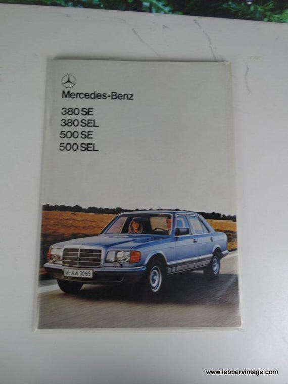 Lebber vintage® - Brochure Mercedes SE, SEL 1979, Dutch edition.