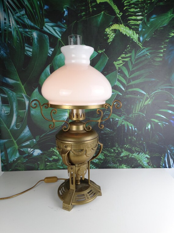 Lebbervintage® - Oil lamp Art Nouveau from Germany CA. 1910