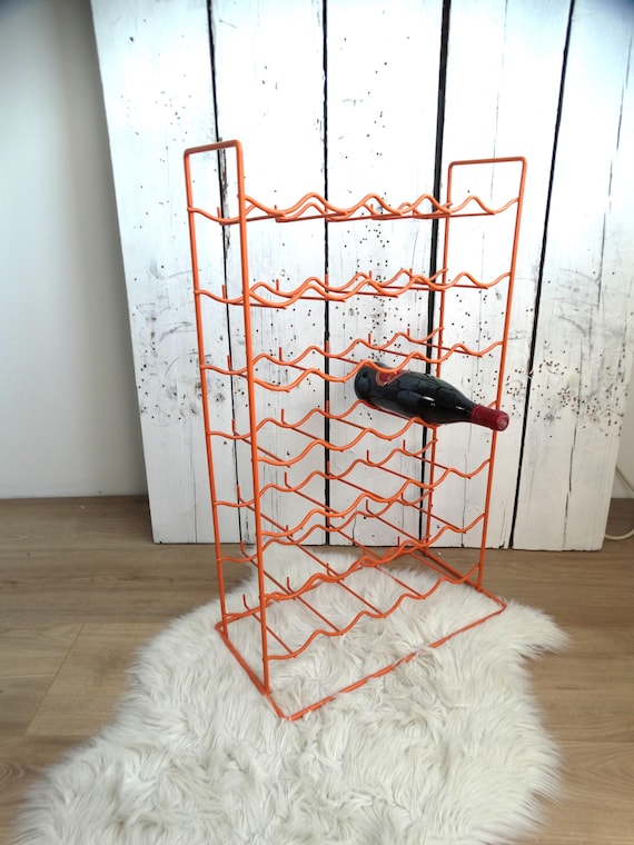 Lebber vintage® - Tomado vintage wine rack - sixties! ORANGE!