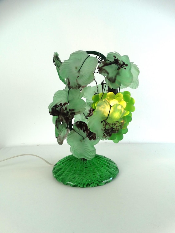 Lebber vintage® - Vintage Toso Cesare, Venetian Murano glass, Grape cluster table lamp.