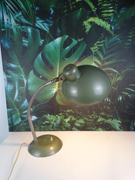 Lebber vintage® - SIS Germany Bauhaus desk lamp, industrial lamp with gooseneck.