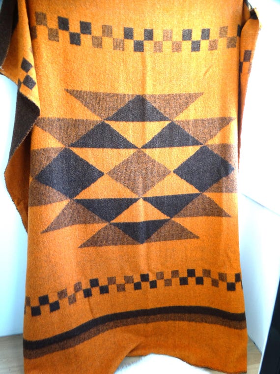 Lebber vintage® - Vintage wool blanket 100% pure new wool Aabe wool blanket 185 x 240 cm.