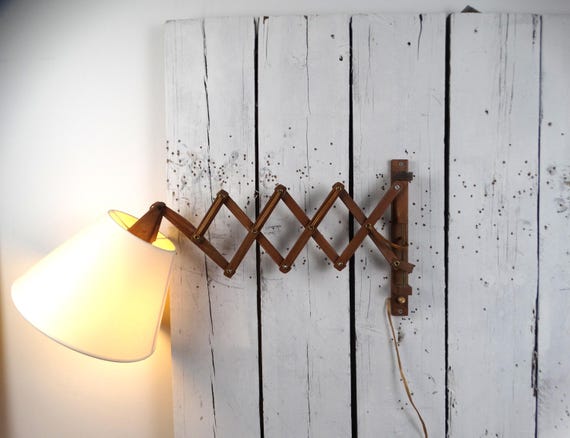 Lebber vintage® - Vintage Danish scissor lamp, mid century, wall lamp.