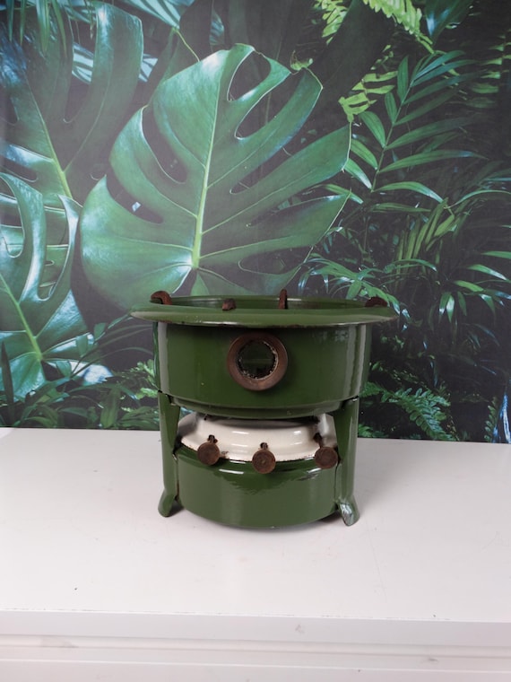 Lebber vintage® - Vintage Original kerosene stove. 3 burners. Green