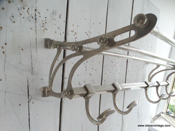 Lebber vintage® - Art deco metal coat rack 1930s style, train coat rack!*1