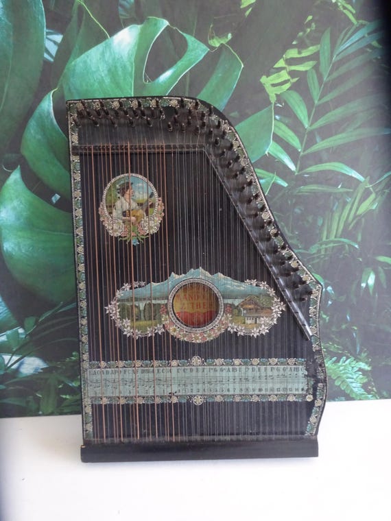 Lebber vintage® - German string instrument CITER, Mandolin Zither, Old Zither, Music string instrument.