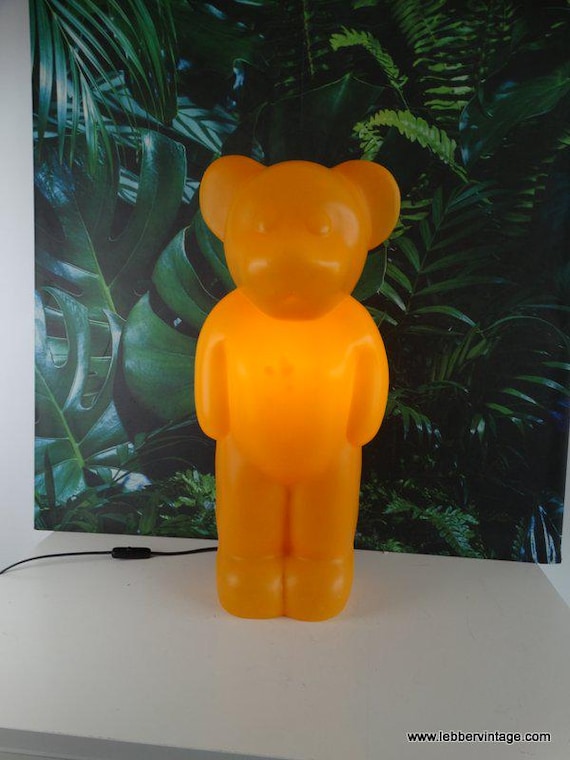 Lebber vintage® - Vintage Lumibär - Gummi Bear - Haribo bear - candy bear - lamp - Blue -