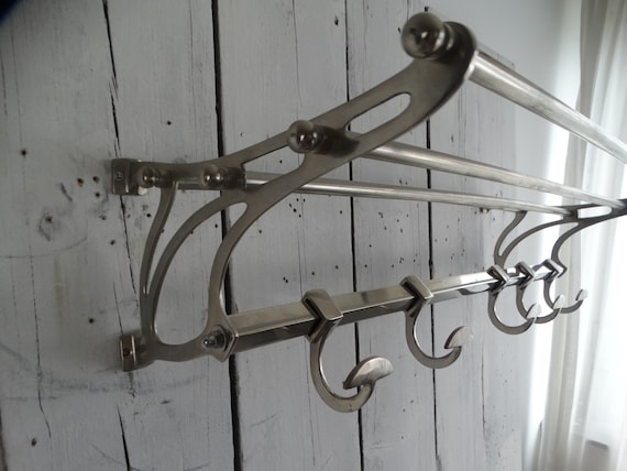 Lebber vintage® - Art deco metal coat rack 1930s style, train coat rack!*