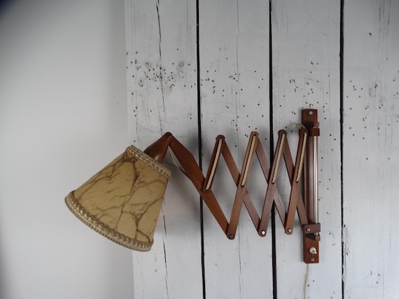 Lebber vintage® - Vintage Danish scissor lamp, mid century, wall lamp.