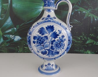 大きな De Porcelyne Fles Royal Delft デルフトの青い花瓶 - Etsy 日本