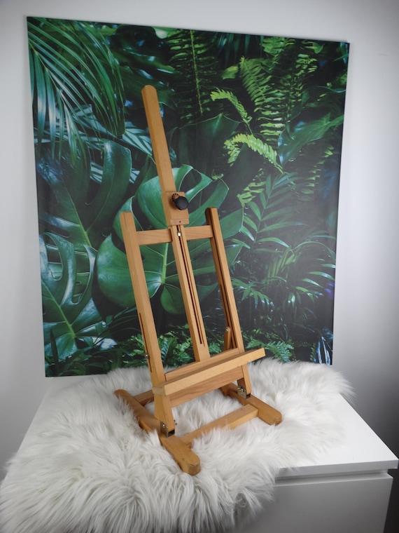 Lebber vintage® - Wooden folding artists, painting, easel, table model easel.