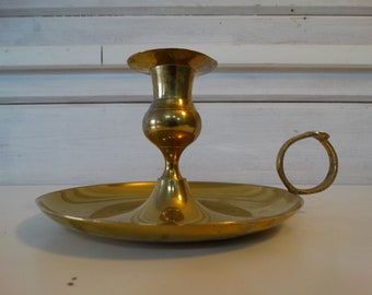 Lebber vintage® - Vintage brass candle holder. diameter 16 cm.