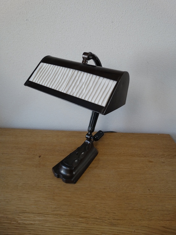 Lebber vintage® - Vintage bankers lamp - notary lamp - officer lamp. Rare!!