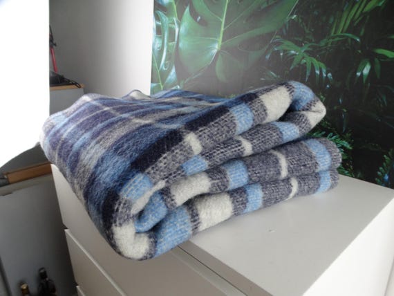 Lebber Vintage® - Vintage wool blanket made from 100% pure new wool. 160 x 210 cm