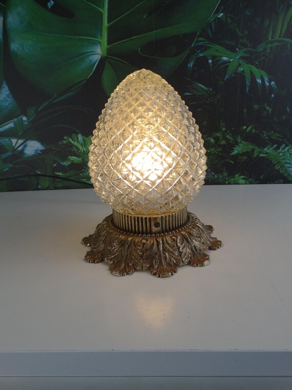 Lebber vintage® - Vintage Pinecone ceiling lamp - table lamp. 1960's