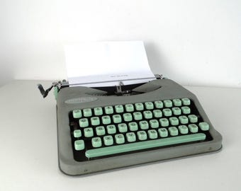 Vintage Typewriter - Hermes Baby - Mint Green - Etsy