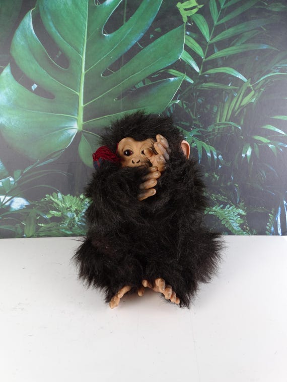 Lebber vintage® - Vintage Hasbro FurReal Cuddle Chimp Electronic