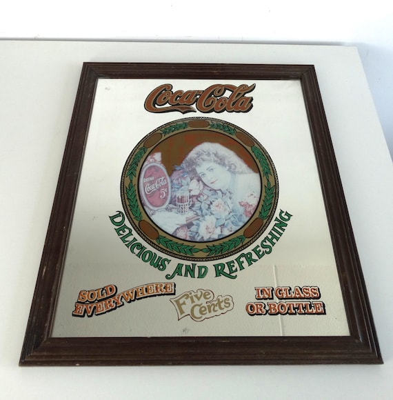 Lebber vintage® - Vintage Coca Cola mirror, advertising mirror.