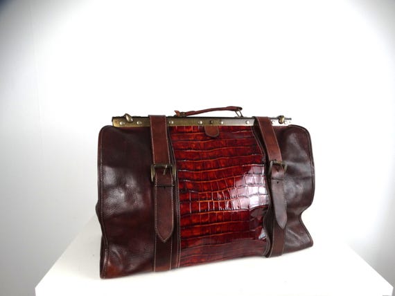 Lebber vintage® - Real leather bag.Real leather bag, European doctor's bag. Real Leather.