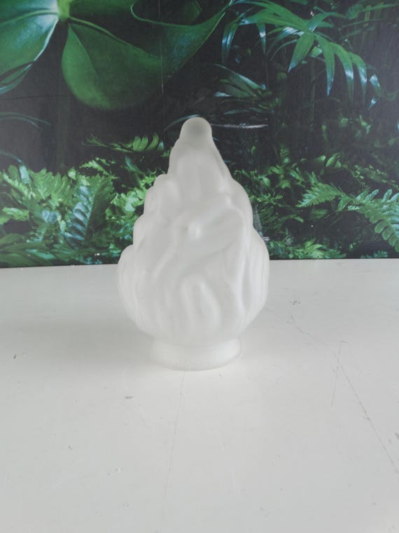 Lebber vintage® - Art deco flame hood, glass. Flame shade!