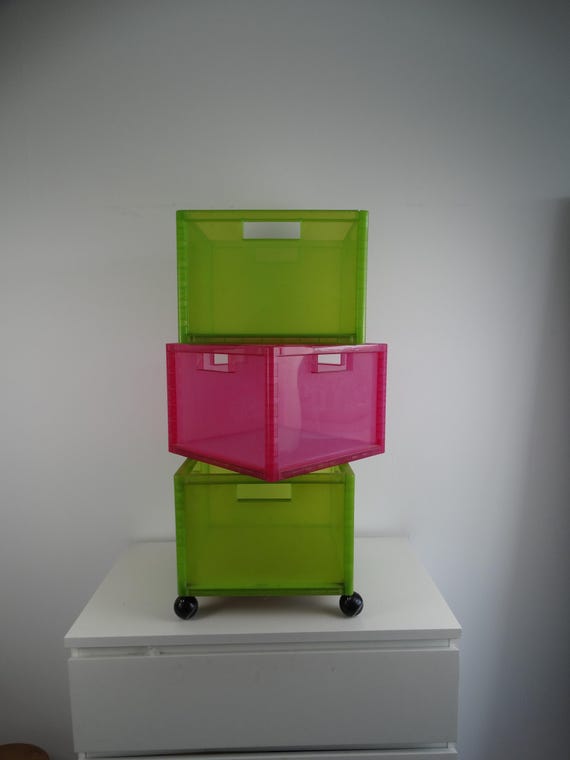 Lebber vintage® - rare vintage Ikea – Märd – Memphis Storage crate - 80s-90s / retro.