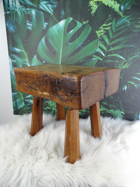 Lebber vintage® - Brutalist stool, unique piece, only 1 made!