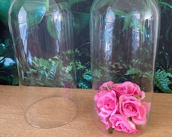 Grande Cloche En Verre Soufflé 50cm - Dôme Transparent Pour Décoration & Présentation