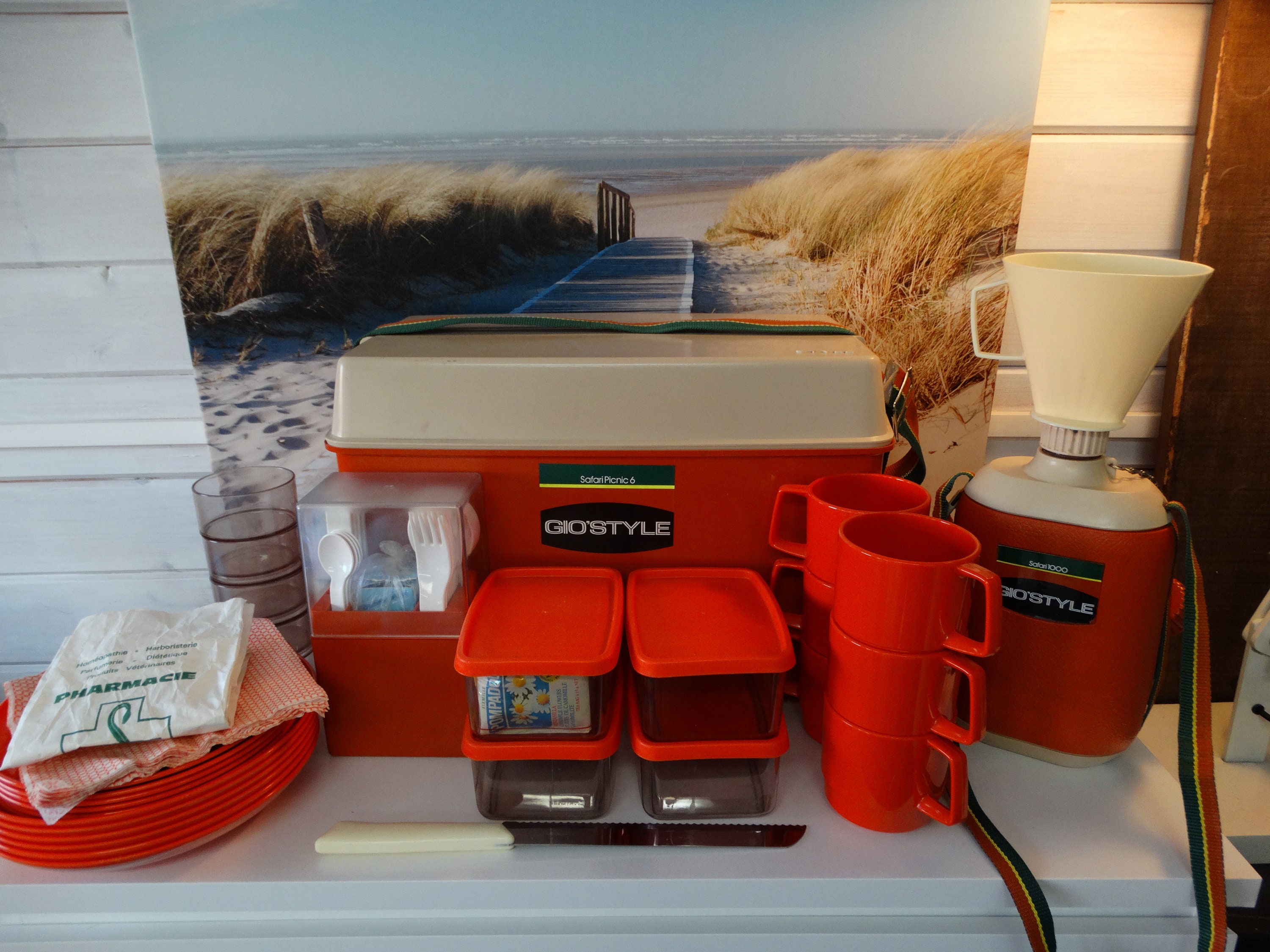 Lebber vintage® - Gio'style safari picnic 6, picnic set!!