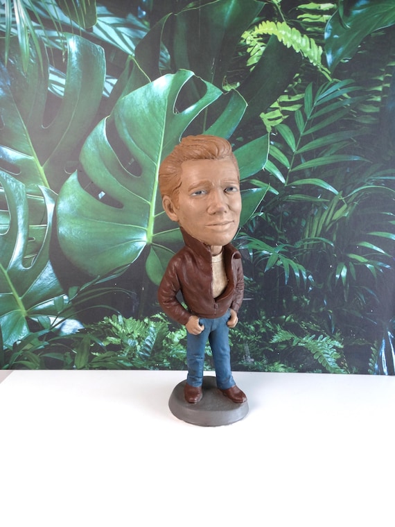 Lebber vintage® - Vintage statue of James Dean, made of plaster, hand-painted in the 1980s