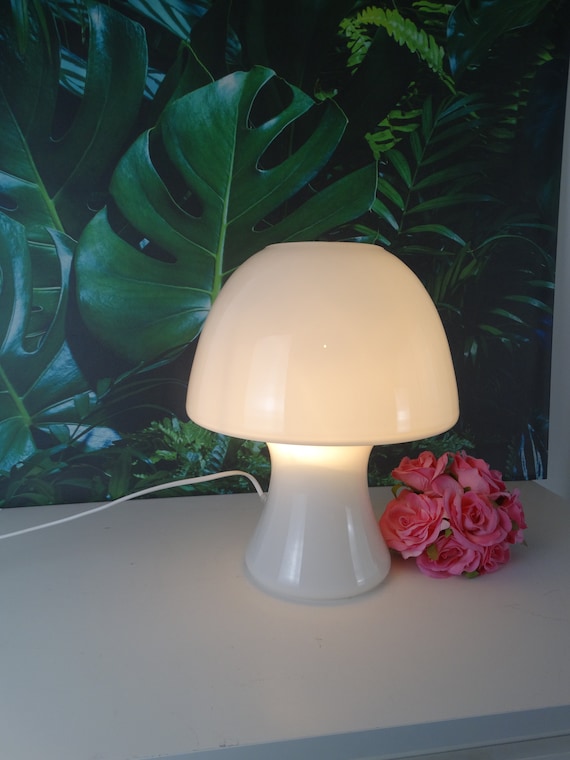 Lebber vintage® - XXL Mushroom lamp made entirely of glass!! Very nice!!