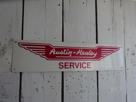 Lebber vintage® - Vintage Austin - Healey service sign, advertising sign.