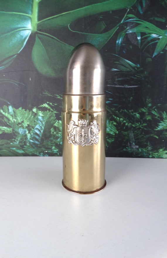 Lebber vintage® - Vintage French cigarette dispenser, shotgun cartridge housing, tabletop, holder, dispenser, mid-century, Keiwa