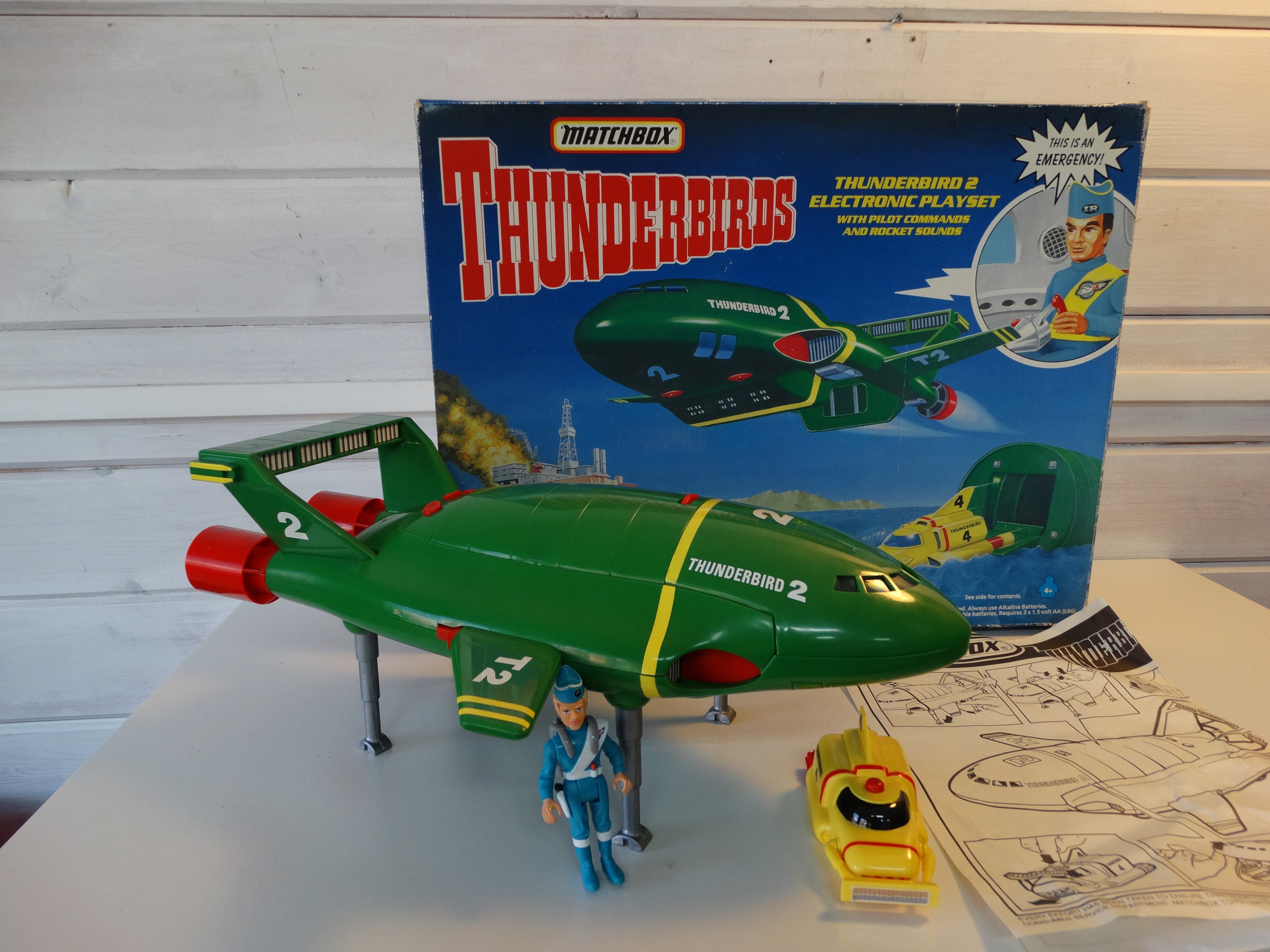 Lebber vintage® - Thunderbird 2 electronic plaset with pilot
