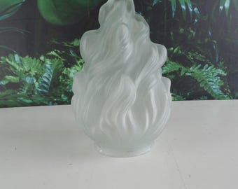 希少な1920年代のケサル・アールヌーボー吹きガラスランプシェード