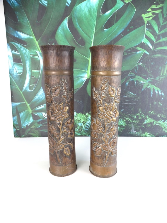 Lebber vintage® - Trench art. Decorated shell casing.