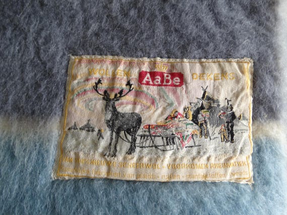 Lebber vintage® - Vintage wool blanket 100% pure virgin wool. 160 x 210 cm