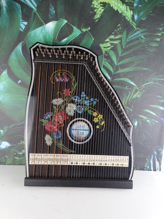 Lebber vintage® - German string instrument CITER, Accord Zither, Old Zither, Music string instrument, 5 Cords - Acords