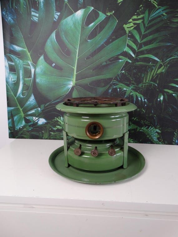 Lebber vintage® - Vintage Original kerosene stove. 3 burners. Green