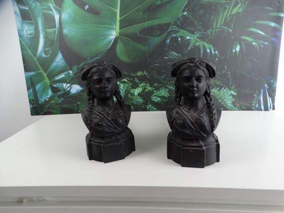 Lebber vintage® - Vintage French fire dogs, fire dogs. Cast iron.