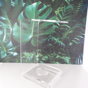 Lebber vintage® - 80&#39;s acrylic umbrella stand Dutch Design. Plexiglass, transparent umbrella holder or umbrella stand.