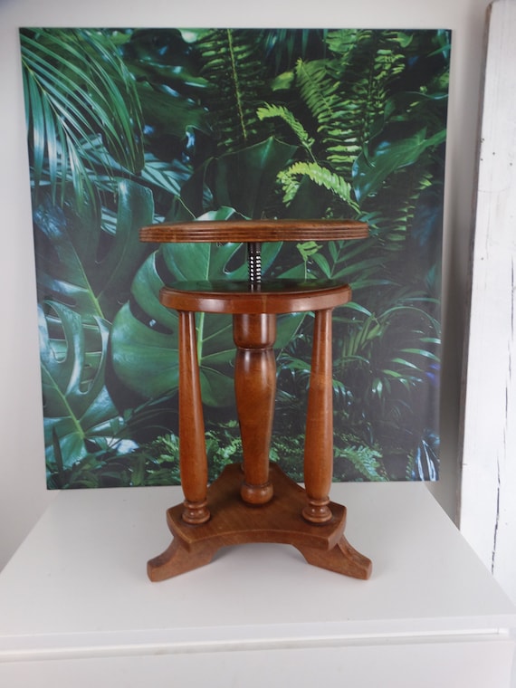 Lebber vintage® - Screw stool, Art Deco stool. Piano stool, height-adjustable stool!