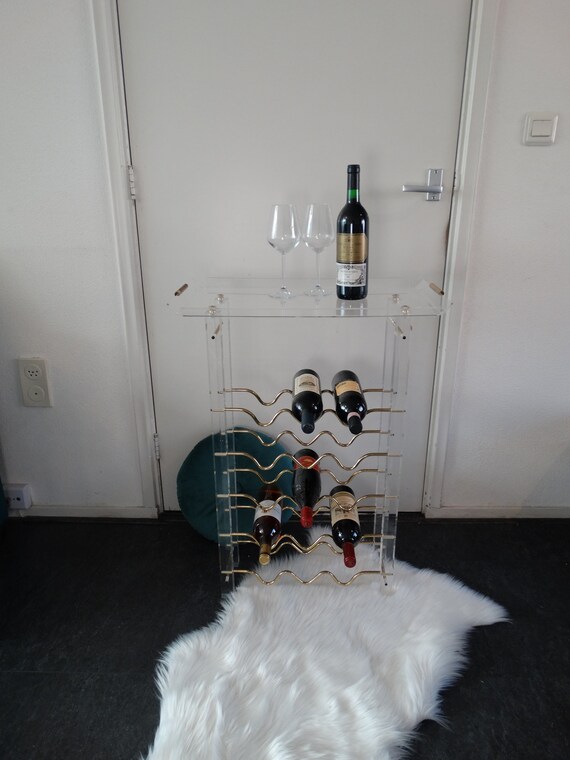 Lebber vintage® - Wine bar, drinks bar. Acrylic, Hollywood Regency.