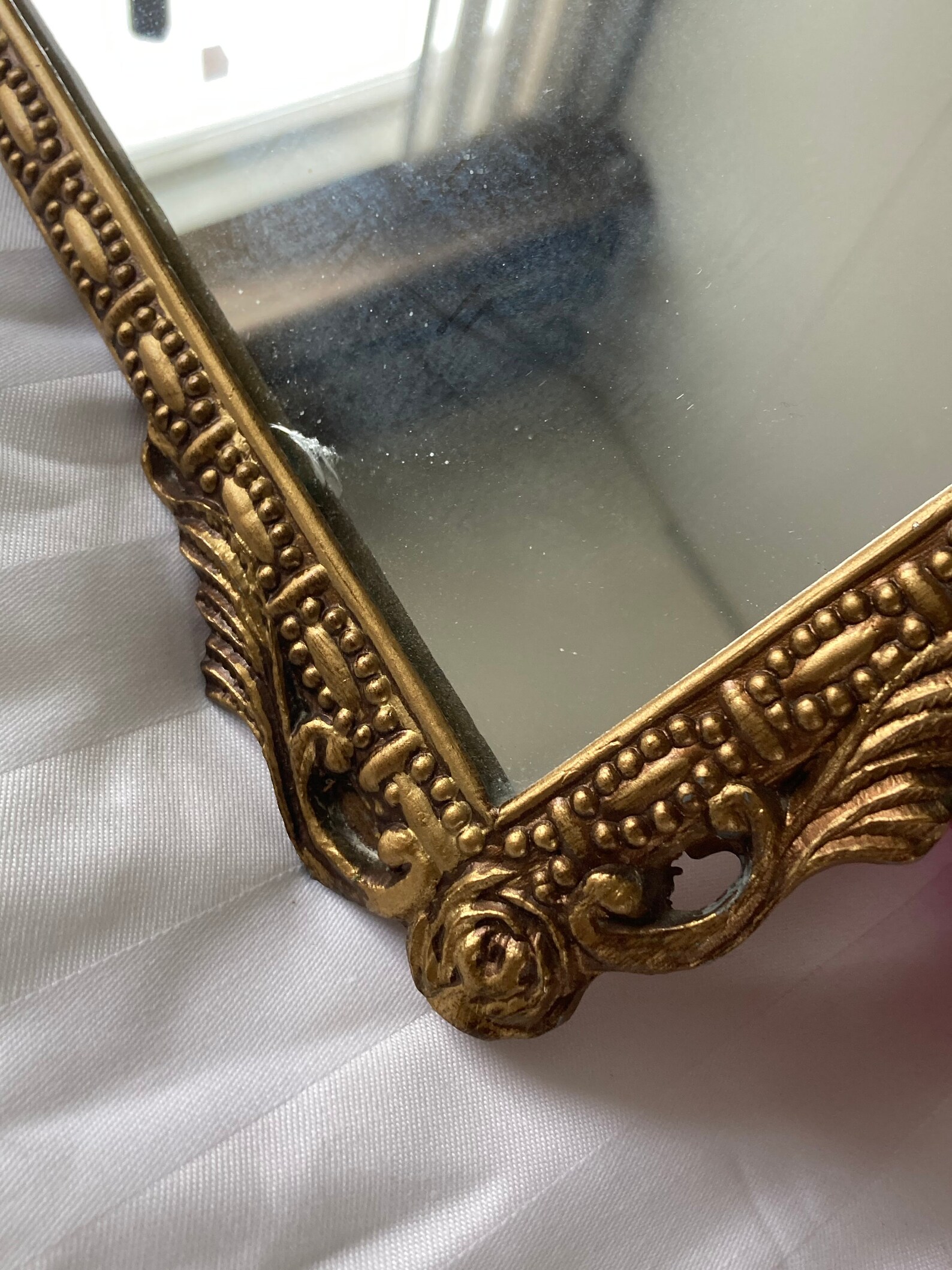 Antique Cast Iron Mirror Midcentury. Etsy