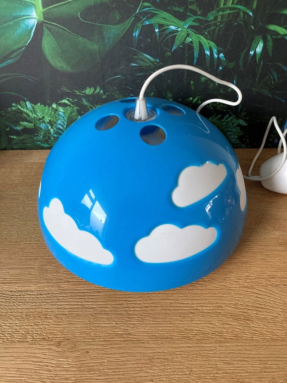 Lebber vintage® - Vintage Ikea Skojig Pendant Lamp, Clouds. Yellow or Blue.