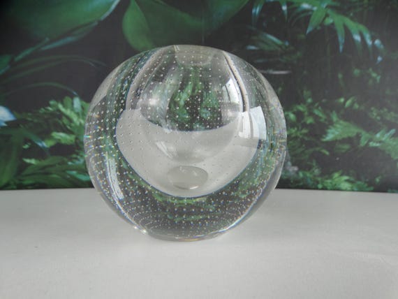 Lebber vintage® - Small vase - nail vase - A.D. Copier - Leerdam - Dutch glass - Art Deco - Applied art