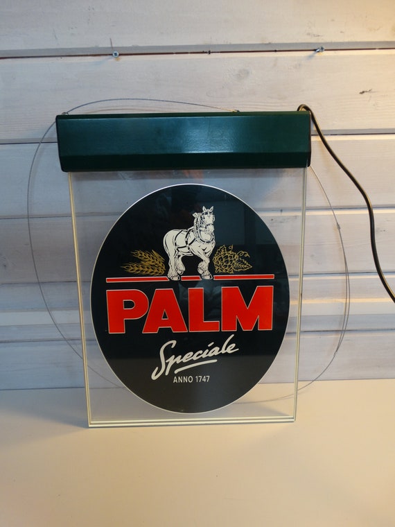 Lebber vintage® - Vintage illuminated billboard Palm Beer special / anno 1747.