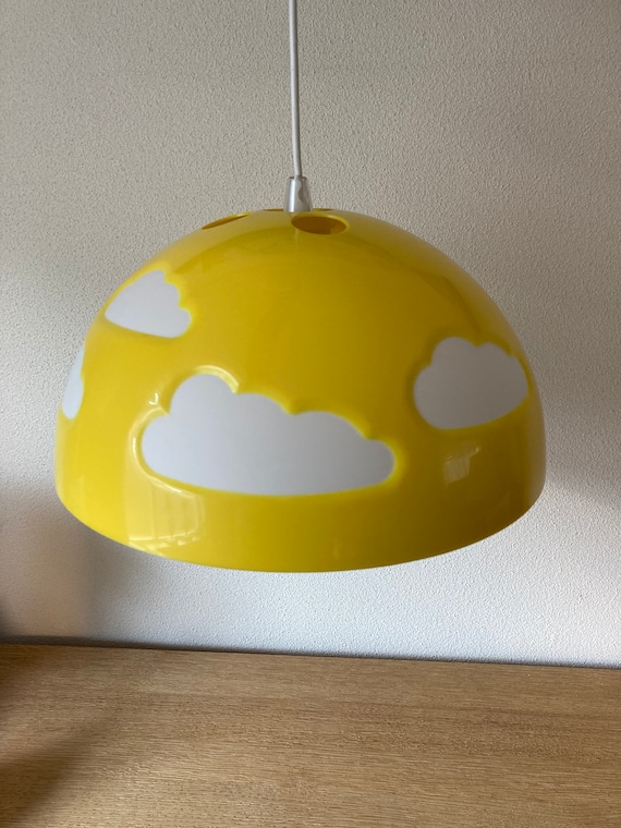 Lebber vintage® - Vintage Ikea Skojig Pendant Lamp, Clouds. Yellow or Blue.