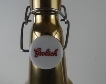 Lebber vintage® - Vintage xxl gold Grolsch bottle.