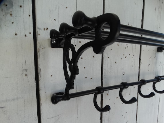Lebber vintage® - Beautiful wagon coat rack from Black Edition, French train coat rack, art deco style practical and beautiful coat rack