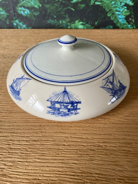 Lebber vintage® - Delftsblauw Koninklijke maatschappij De Schelde Vlissingen